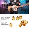 8PCS Guitar String Ferrule Alloy Compact Bass Through Body Buckle for Replacement