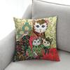 Federa per cuscino con stampa di gatti vintage, per soggiorno, divano, camera da letto, decorazione