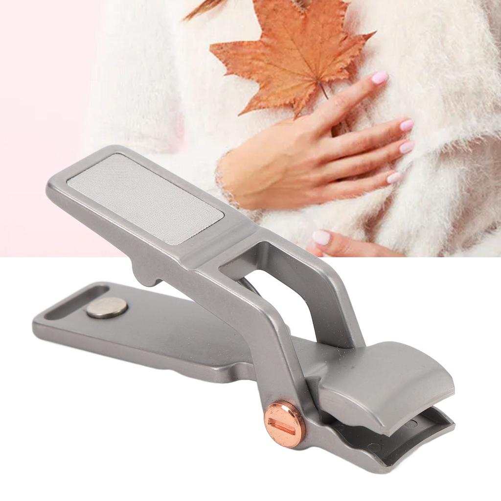 Nail Clipper for Thick Nails Flat Wide Jaw Opening Stainless Steel Fingernail Clipper Cutter