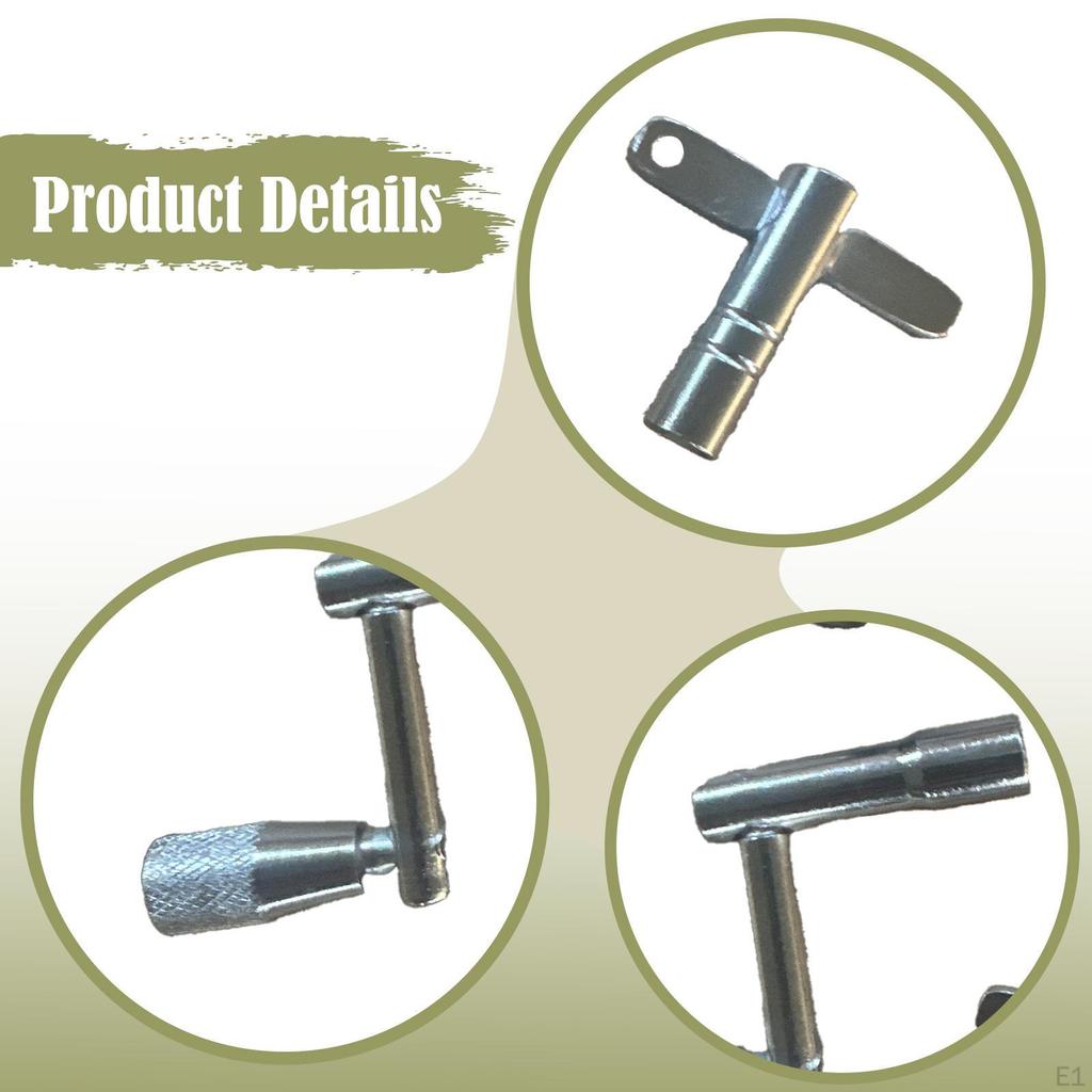 4 Pieces Drum Key Set T Shape and Z for All Drummers Practical Professional Portable Sturdy