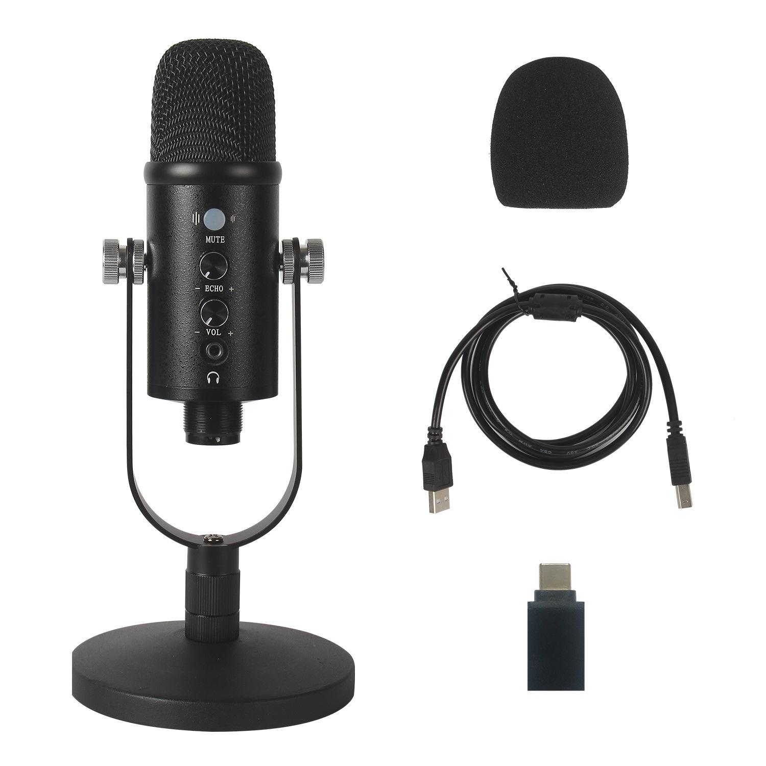 

BM86 USB конденсаторный микрофон для записи компьютерных игр, высокая частота дискретизации, шумоподавление, мониторинг, домашний, для прямой трансляции, проводной микрофон чёрный