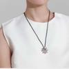 Flourishing Flowers: Fun Flower Leather Cord Necklace - Korean Chic, Versatile, and Stylish Accessory for Women