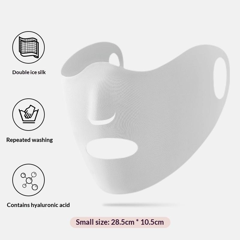 

Summer Outdoor Uv Protection Face Cover For Women Hang-Ear Sports Mouth Cover Breathable Open-Nose Running Cycling Mask