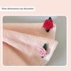 Rose Bouquet Hand Towel Hanging Hand Wipe Cloth Absorbent Decorative Hand Towel with Hanging Loop for Kitchen Bathroom