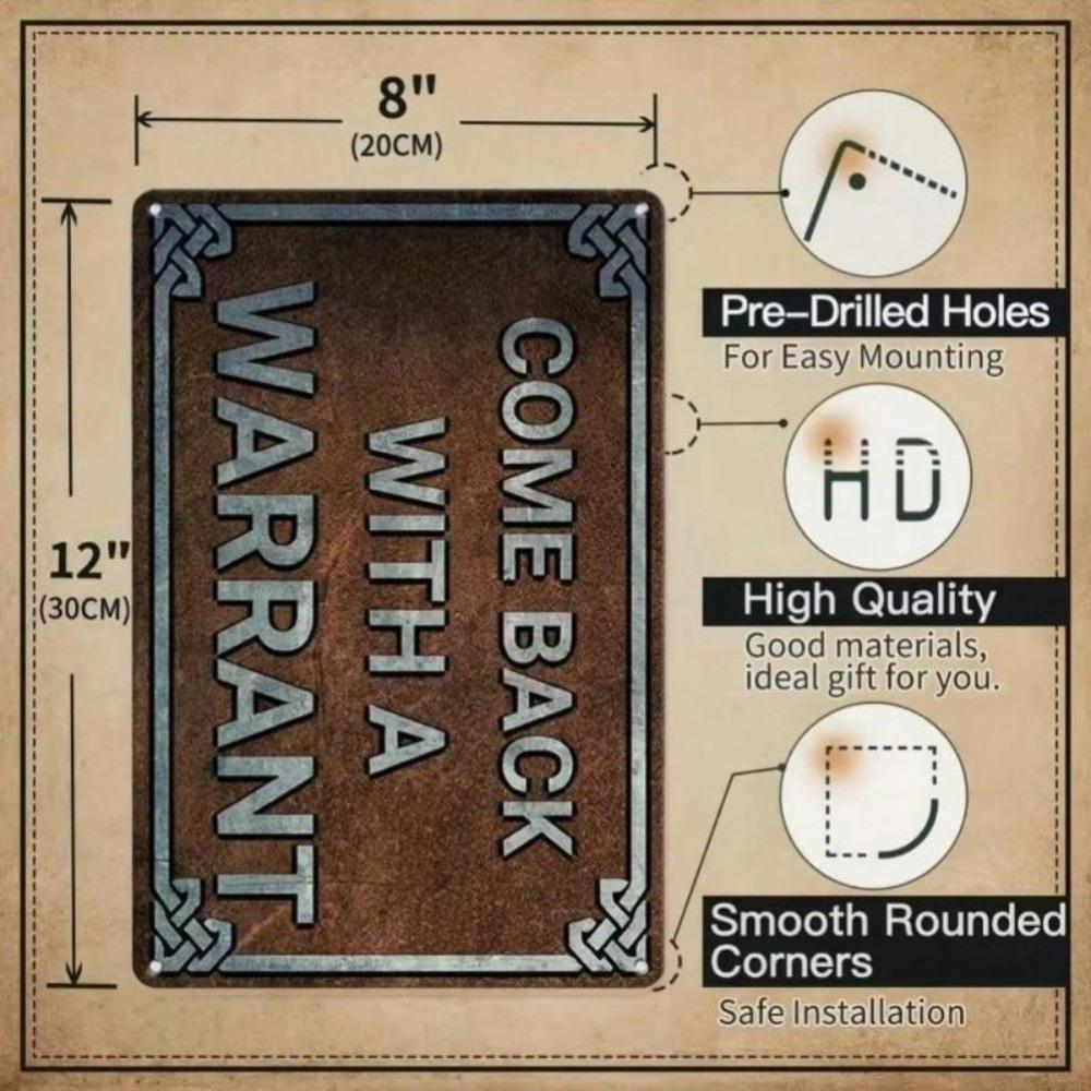 Vintage Metal Tin Sign Funny Slogan Plaque Retro Wall Art Home Decor Bar Pub Man Cave Gift