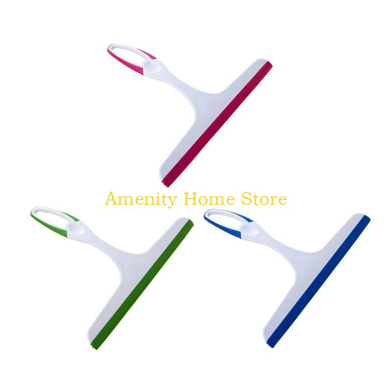 F26C Shower Squeegee Window Glass Wiper Cleaner Heavy Duty Window Scrubber for Bathroom Kitchen Mirror Car Glass Cleaning