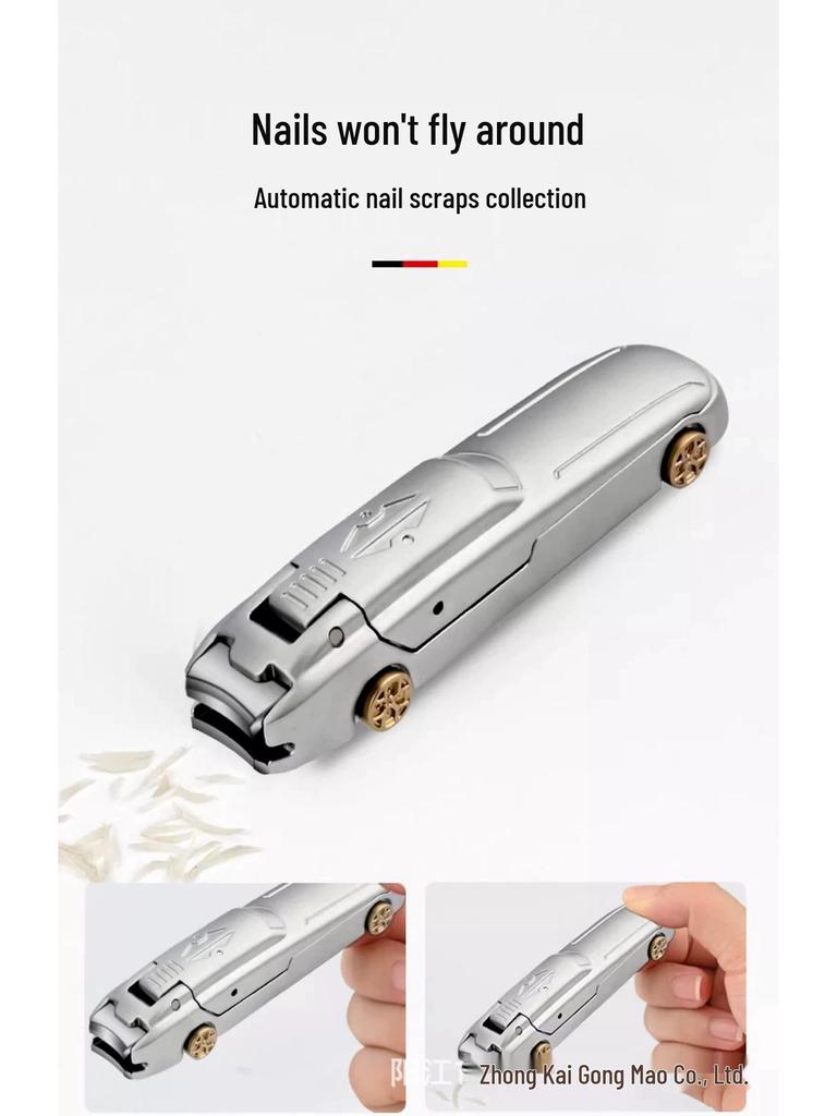 Stainless Steel Clippers with Anti-Splash Design & Multi-Purpose Phone Holder