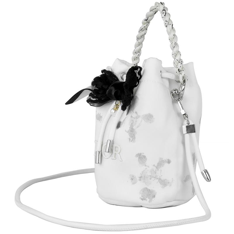 Dior Tasche weiße Mondhibiskus