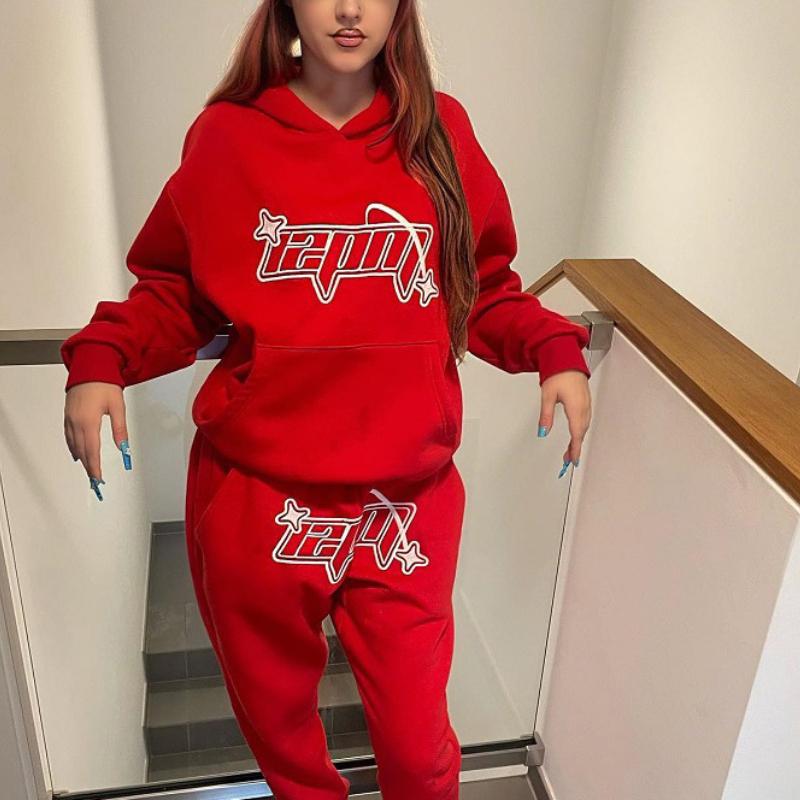 Volná mikina s kapucí s hip-hopovým street vzorem Y2K pro muže a ženy