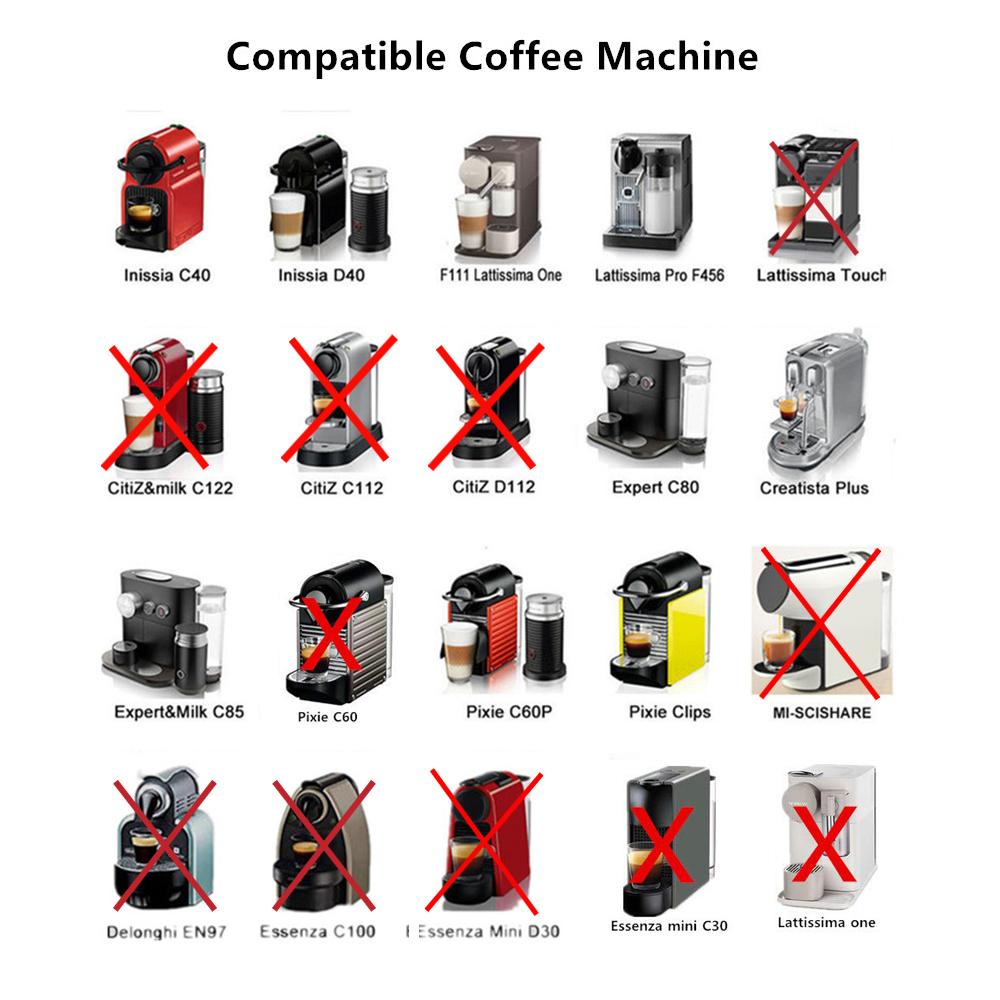 Wiederverwendbare Kapsel aus Edelstahl, permanenter Kaffeekapselhalter, kompatibel für Nespresso Original Line