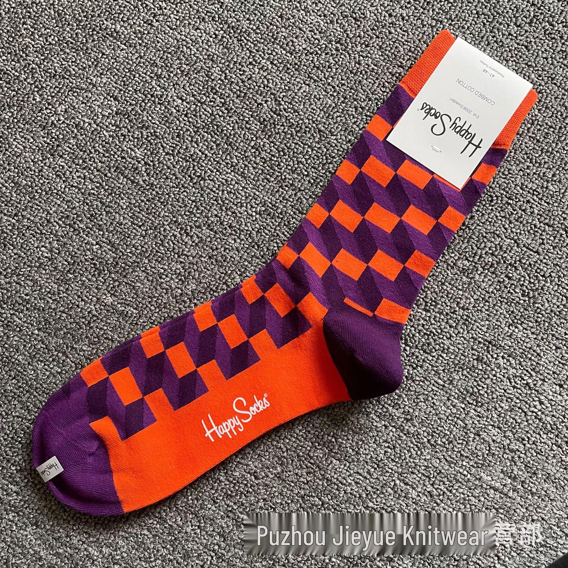 

Hippy Happy Мужские Универсальные Хлопковые Носки до Середины Икры Модные One Size (41-46)