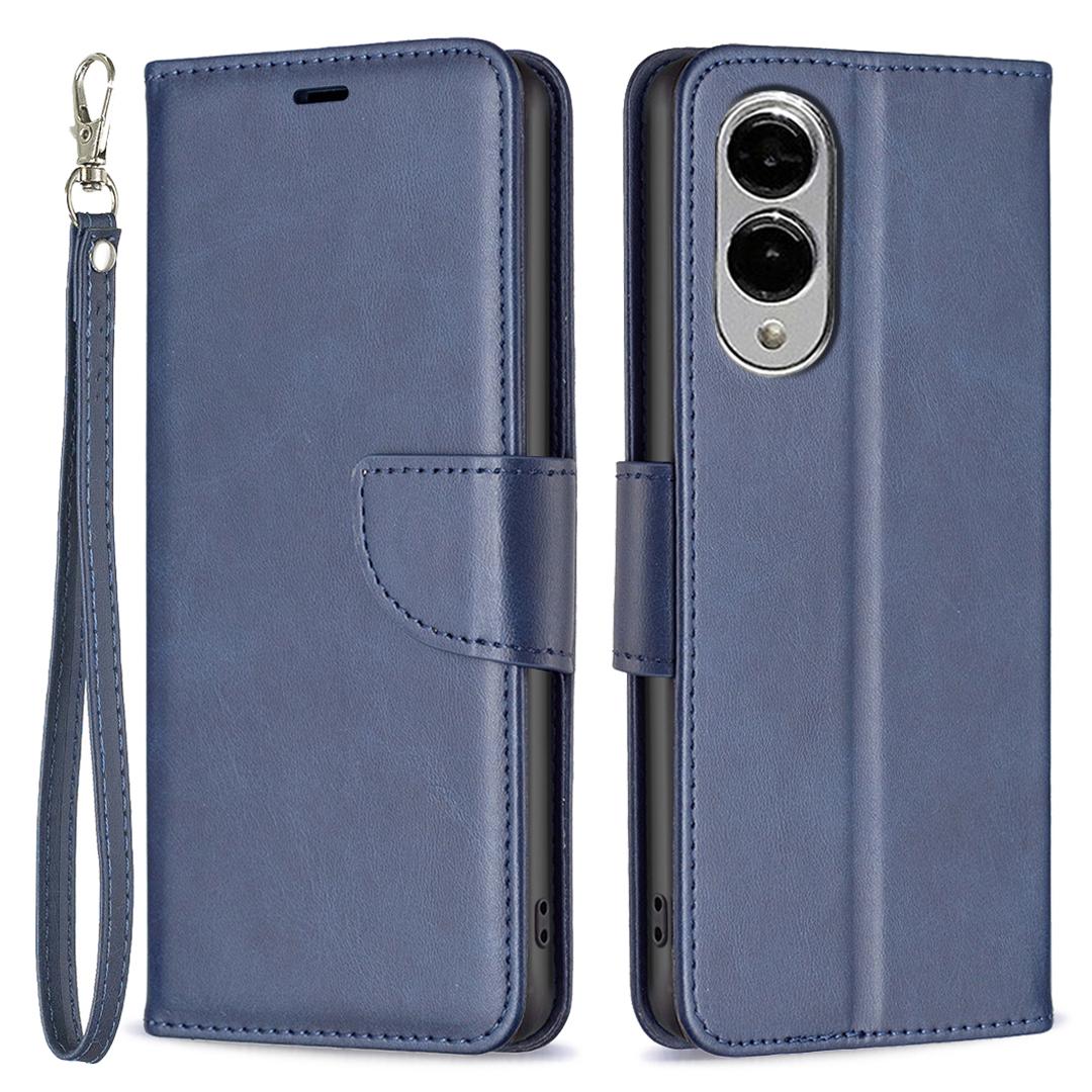 

For Samsung Galaxy S25 Edge Case Shockproof PU Leather Cover with Wallet Card Slots Blue