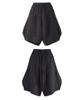 Lekyulli Shirring Skirt Pants Black