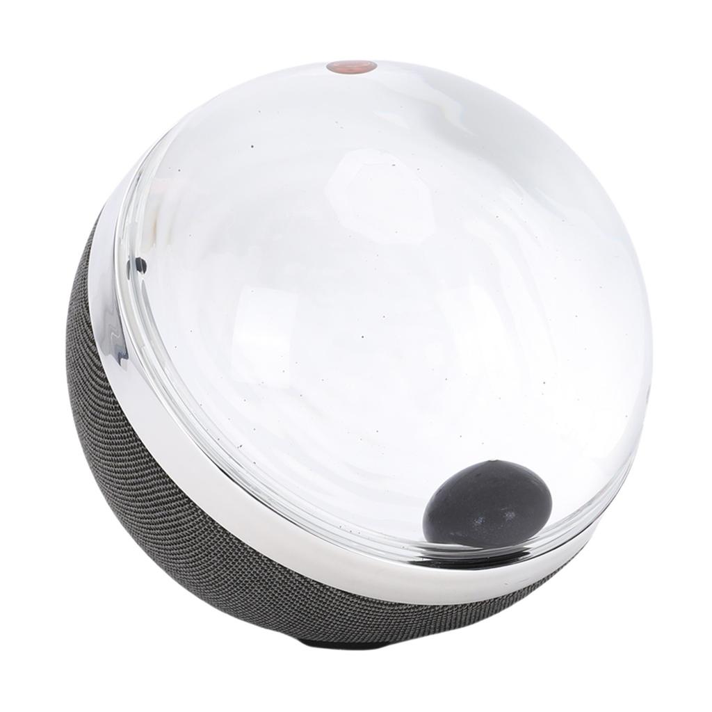 Ball Magnetic Fluid Sound Pickup Portable Ferrofluid Sound Visualizer with Rhythm Lamp for Desk Ornament