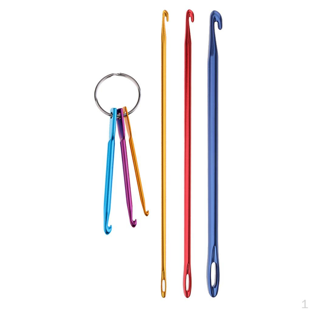 

6 шт. Смешанные алюминиевые крючки для вязания Крючки для вязания Пряжа для вязания DIY