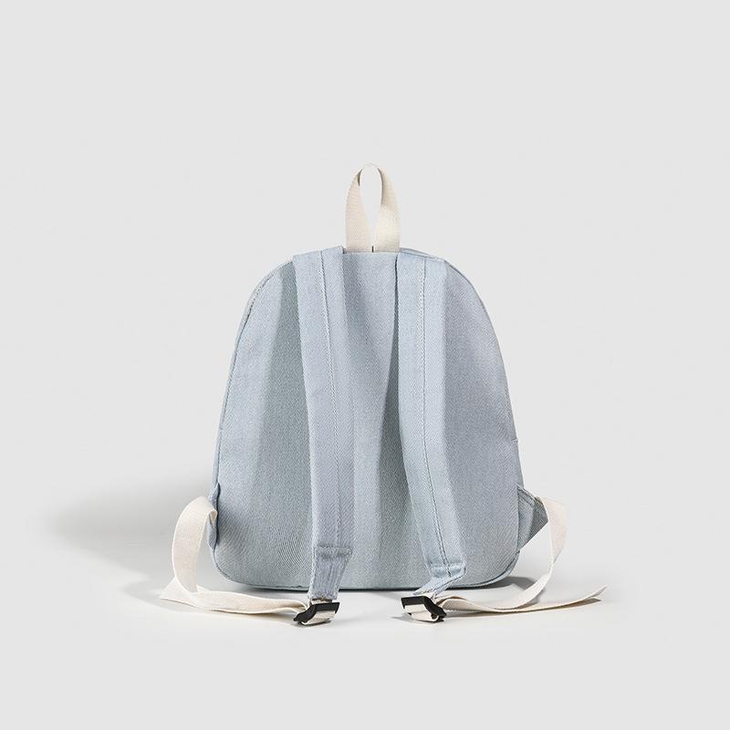 Ins Style Simple Backpack for Women Japanese and Korean Casual Versatile Small Schoolbag Commuter Cloth Backpack