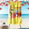 SpongeBob&Patrick Star Print Beach Towel, Large Soft Quick Dry Towel for Beach Camping Swimming