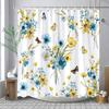 Shower Curtain For Bathroom Waterproof Sage Green Eucalyptus Leaves Spring Watercolor Plant Shower Curtains Bathroom Decoration