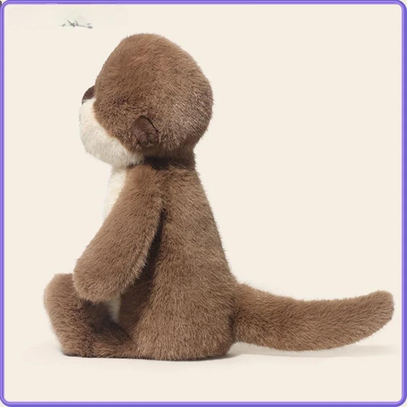 36CM Cute Otter Plush Toy Soft Stuffed Animal Pillow Simulation Sea Otter Home Decoration for Children Boys Girls Birthday Gifts