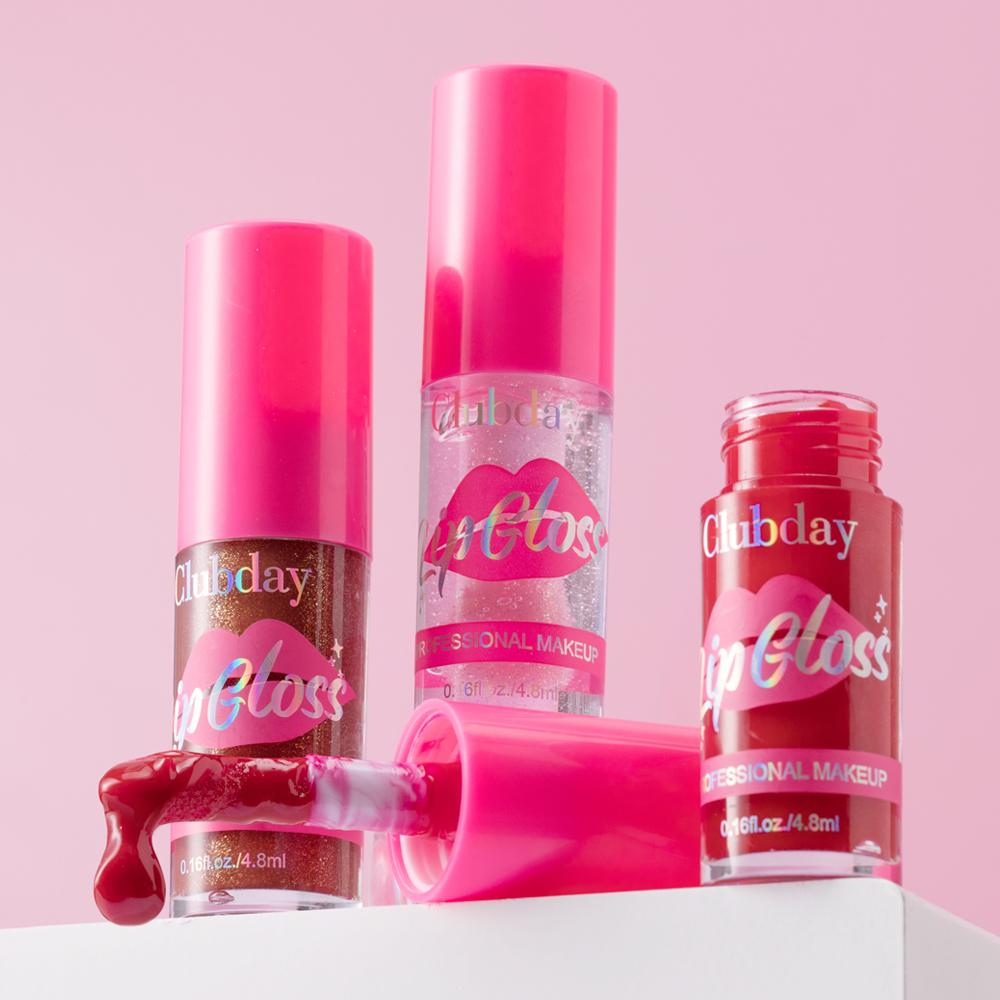 12-color multi-color lip gloss, moisturizing and easy to apply.
