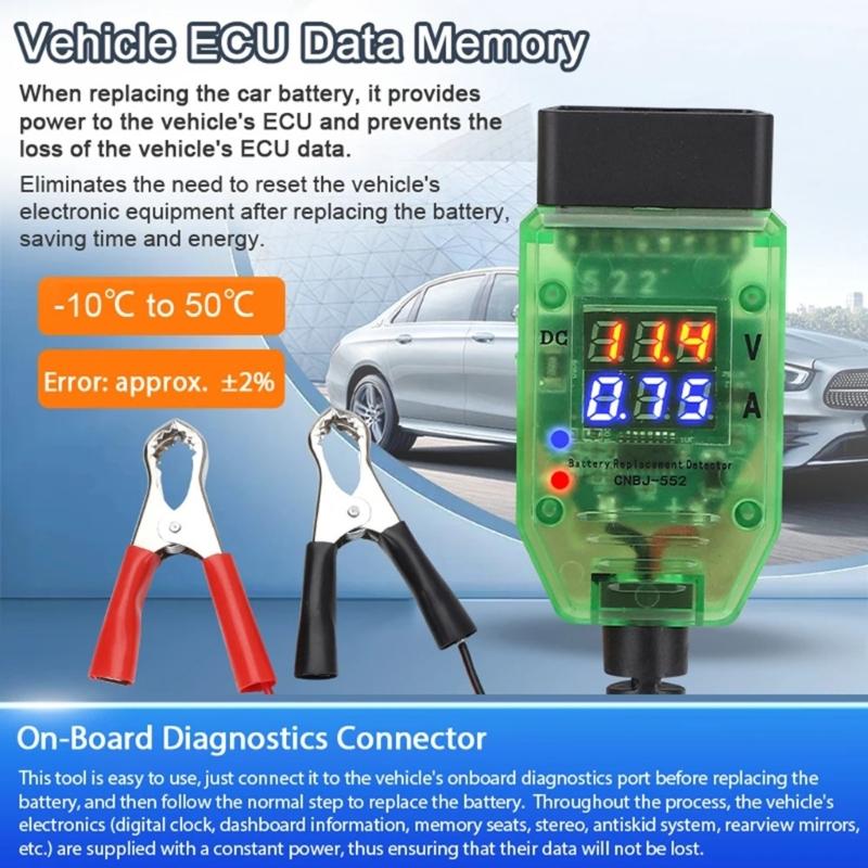Battery Leak Detection And Replacement Aid For Hassle Easy Installation On Different Automobiles Without Power Cut