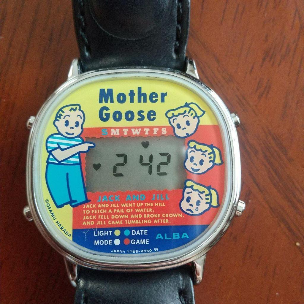 Used Osamu Harada Osamu's Mother Goose Osamu Goods Seiko Alba Watch Working Good Condition