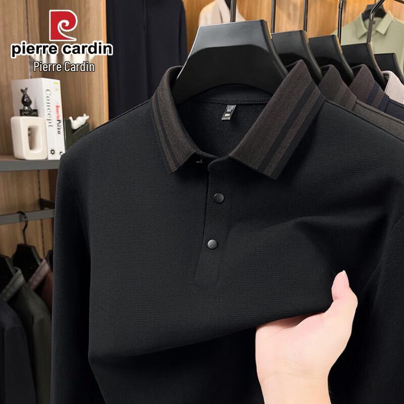Pierre Cardin Men s Casual Long-Sleeve Polo Shirt 2XL