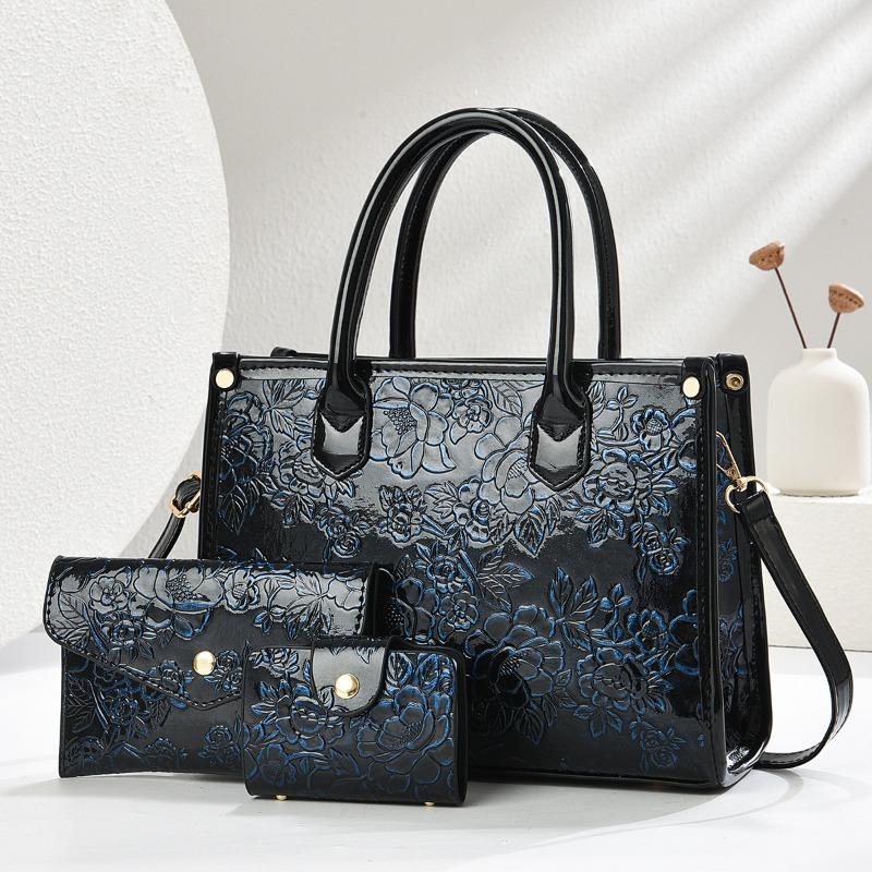 Exquisite Embossed 3Piece Set Women's Bag Shoulder Crossbody Bags for Women Luxury Designer Messenger Bag Purses and Handbags