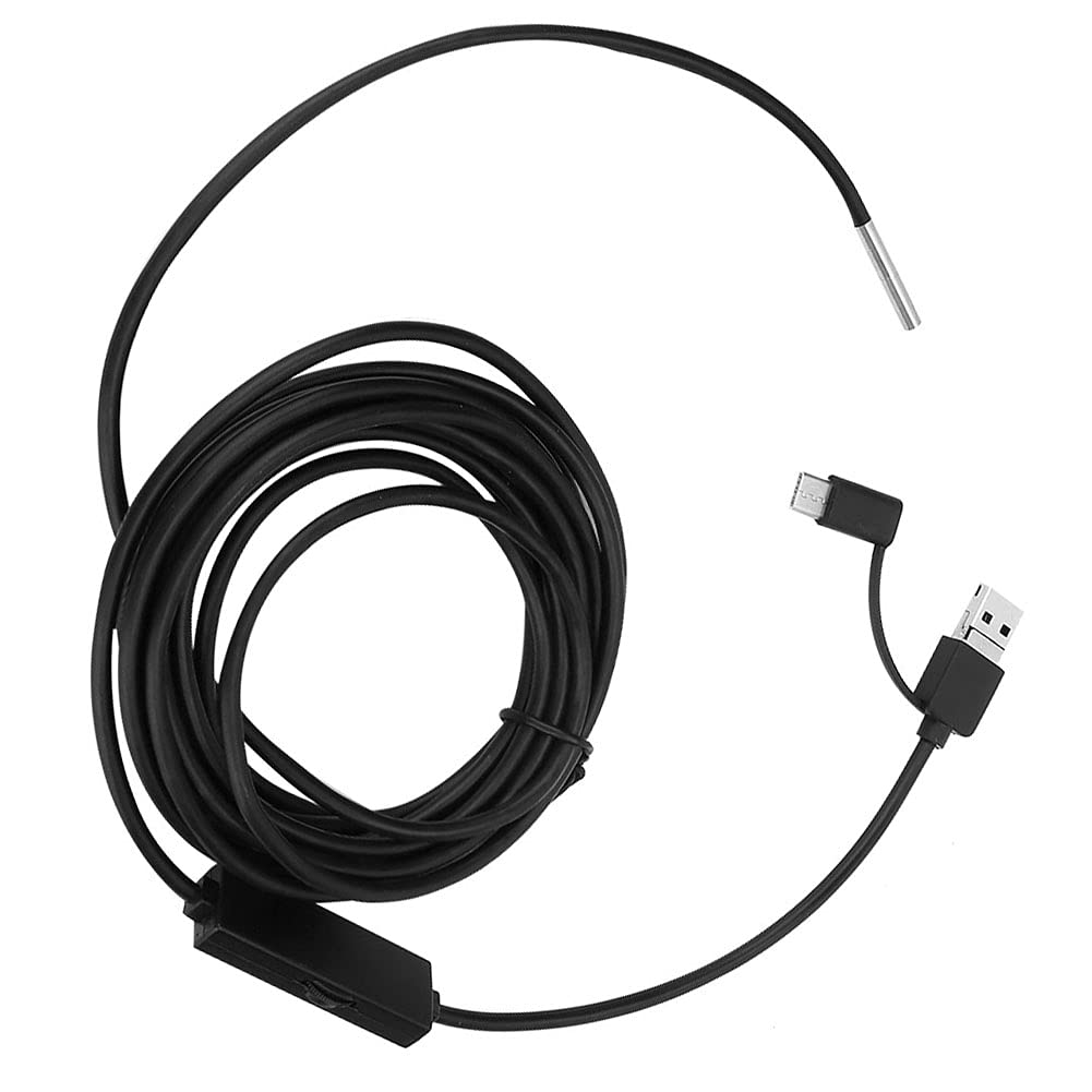 Bnineteenteam 3in1 Nagyfelbontású Vízálló Endoszkóp Csővizsgáló Boroszkóp TypeC USB Mobiltelefon Boroszkóp Fiberszkóp Mérőhöz Puha 3,9 mm (1