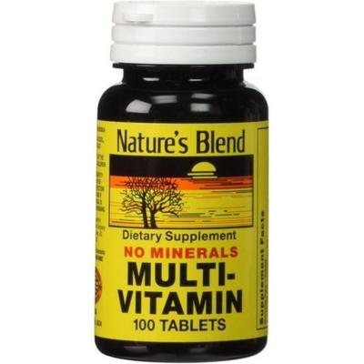 Nature's Blend Multivitamin ohne Mineralstoffe - 100 Tabletten