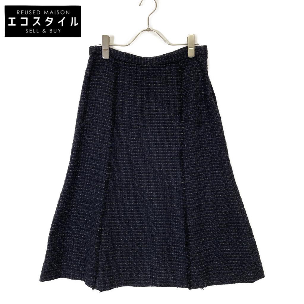 DRESSTERIOR 085-78002 Tweet Skirt skirt 38 NavyUsed