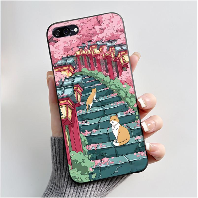 Casing For Asus Zenfone 4 Max ZC520KL X00HD Phone Case Aesthetic Fashion Cute Cat Black Soft Silicone Shockproof Cover Bumper