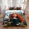 Merida'S Brave Adventure Print 3Pcs Bedding Setduvet Cover With 2 Bedropillowcase Home Birthday Gift