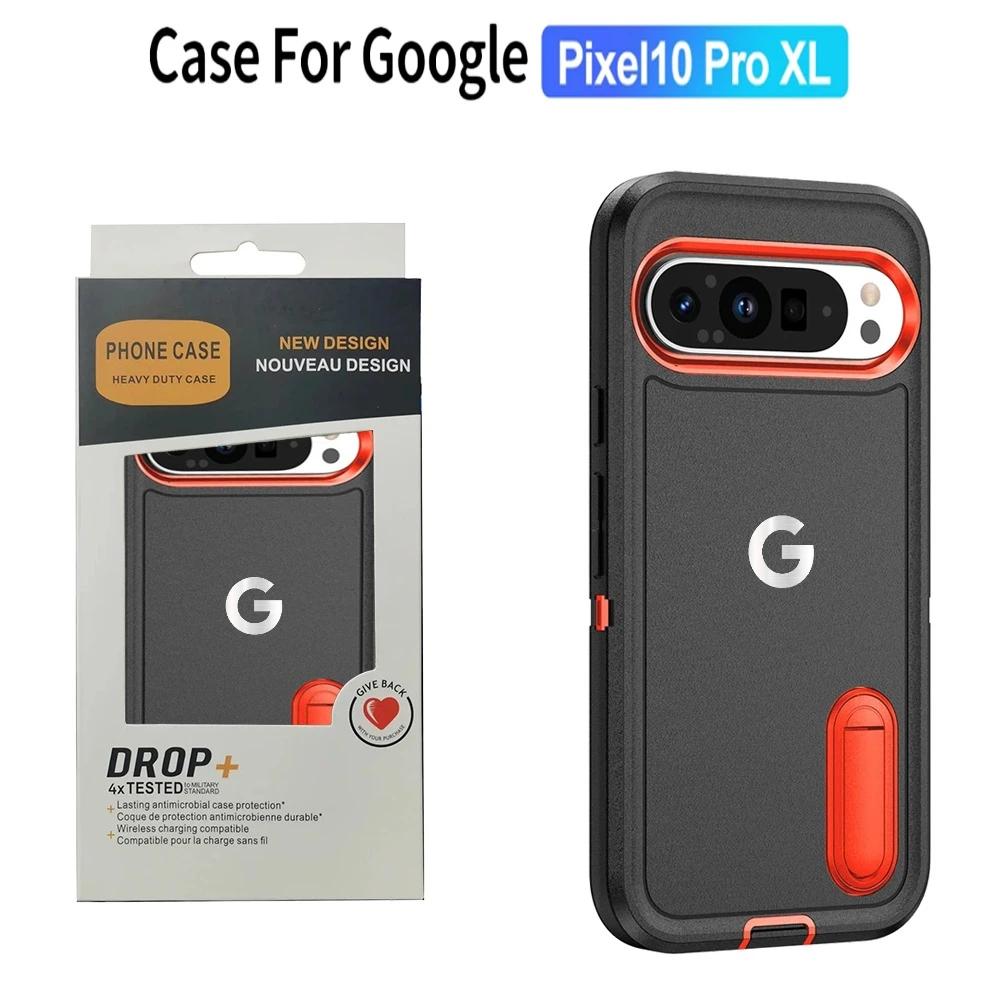 3IN1 Heavy Duty Defender Unsichtbare Halterung Hülle für Google Pixel 10 9 Pro XL Armor Ott Box Hart Sturzsicher Schutzhülle