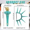 Statue of Liberty Costume Headband and Torch Prop Set for Holiday Themed Dress Up and Party Accessories