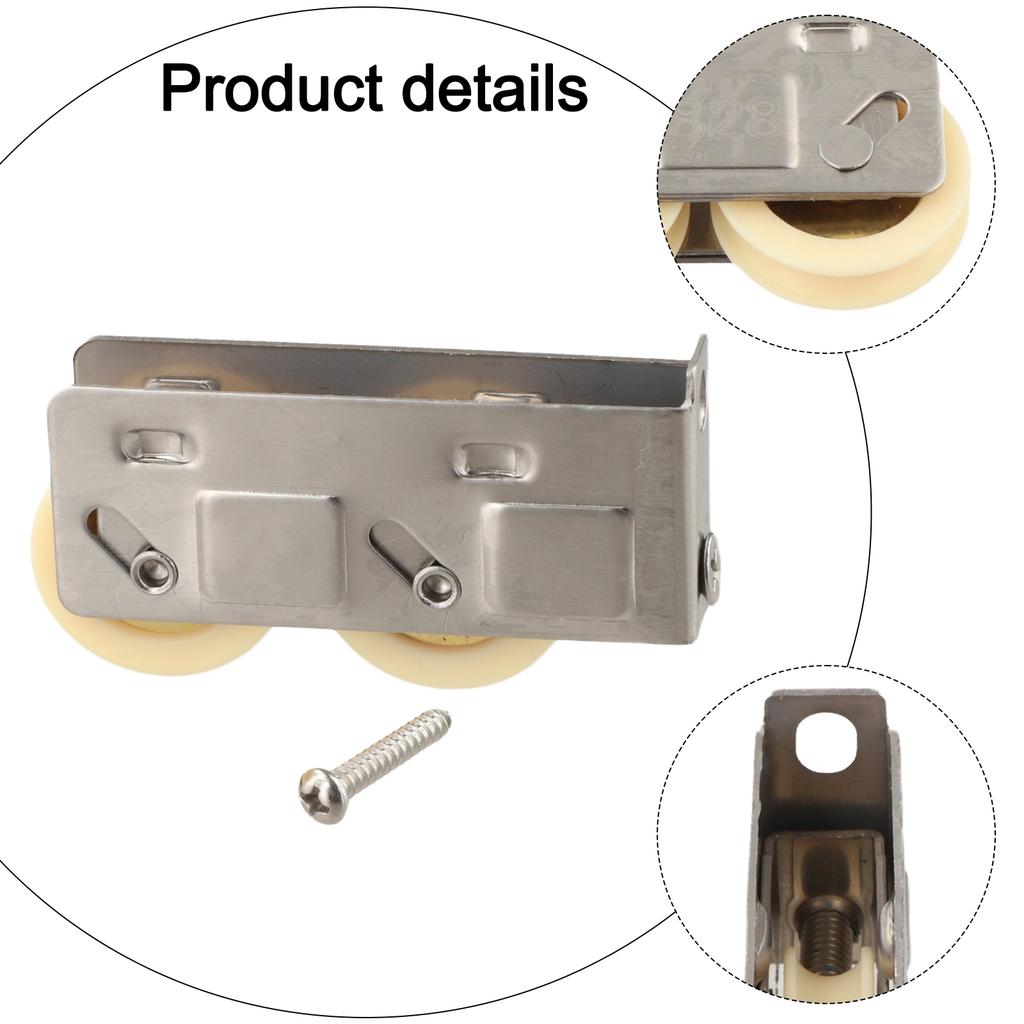 Stainless Steel 828 Type Pulley Sliding Door Window Roller Wheels Aluminum Alloy Glass Window Hardware Accessories