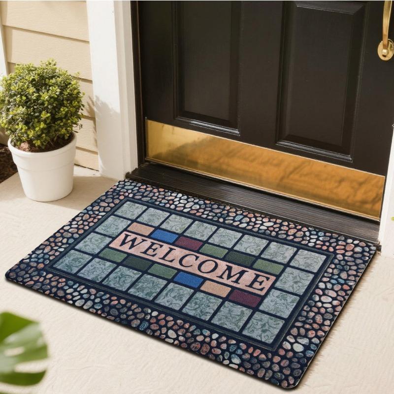 WTEMPO Entrance Door Mat Household Anti Slip and Dirt Resistant Entrance Anti Slip Carpet 40*60cm