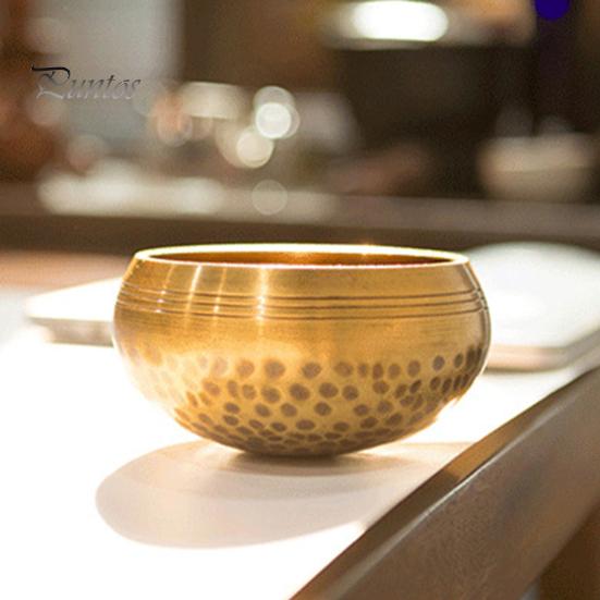 Meditation Singing Bowl Set Alloy Sound Bowl with Wooden Striker Cushion Healing Sound Bowl for Mindfulness Yoga Meditation Self-Regulation