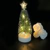 3szt. Małe Mini Choinki z Oświetleniem LED Ozdoby Stołowe Sztuczne