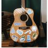 50Pcs/100Pcs Blue Merry Christmas Stickers DIY Fashion Waterproof Doodle Decals Stickers