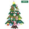 Handmade Felt Christmas Tree for Kids with DIY Ornaments and 3D Pendant