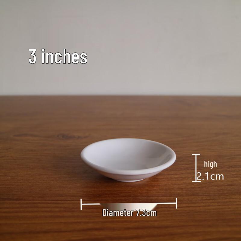 777 Thickened White Melamine Dipping Dishes Pack of 100