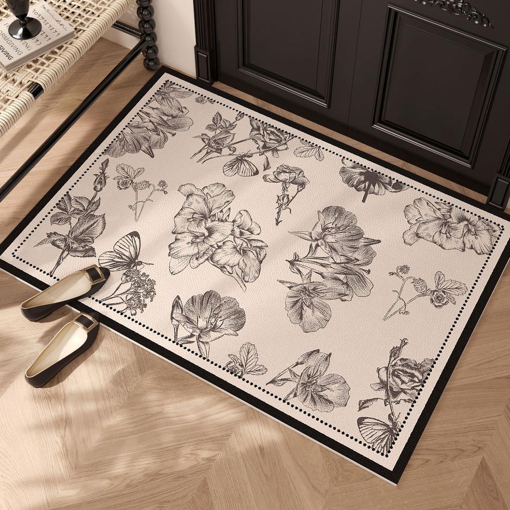Entrance Door Mat Non-slip Wear-resistant Dirt-resistant Carpet Semi-circular Simplic Texture Garden Rug Outdoor Home Decor Mats