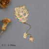 Cultural Creative Flower Bouquet Bookmarks Oil Painting Metal Bookmark Students Blessing Bookmark Good Luck Stationery Rewards