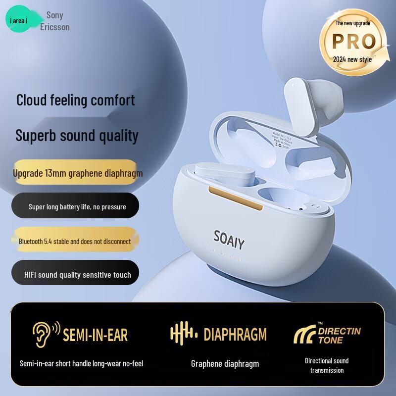 Soaiy SL6 Series Wireless Bluetooth Earbuds