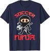 Cool Soccer Ninja Art for Unisex Boys Kid Soccer Lovers Player TShirt Japanese Cartoon Y2k Graphic Saying Tee Fashion Novelty Gift