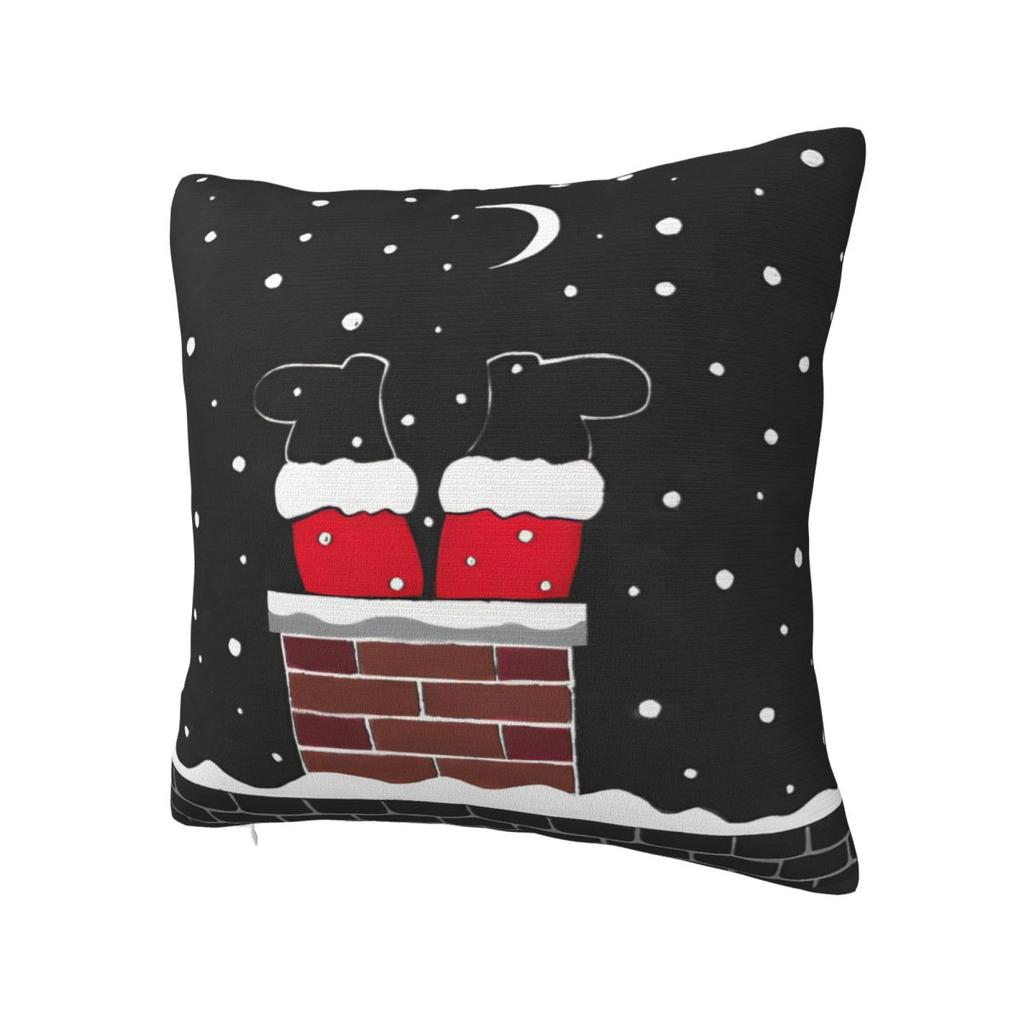 Christmas Humor Pillow Case Cushion Cover Polyester Graphic Pillow Cover Kawaii Pillowcases For Chair Sofa Home Decoration