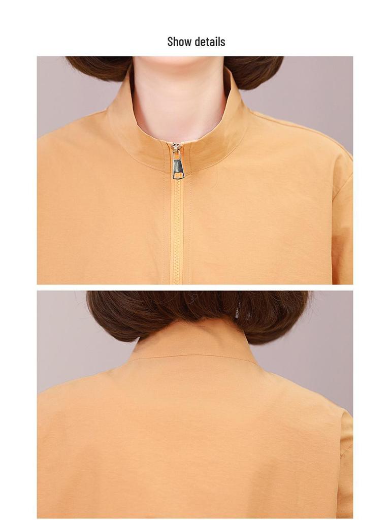 Plus Size Women's Casual Slimming Short Jacket - 2025 Spring Korean Style, Loose Fit, Long Sleeve Top