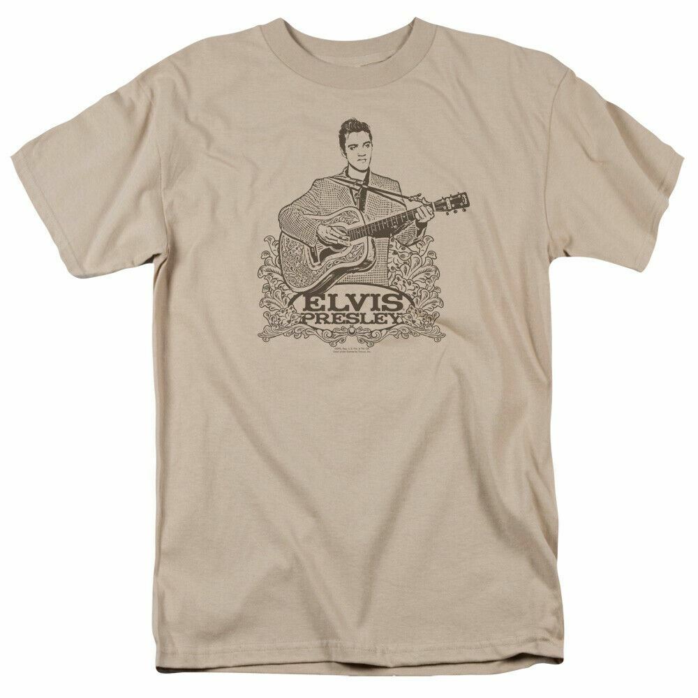26 Elvis Presley Laurels T Shirt Mens Licensed King Tee Sand Unisex T-Shirt XXXXL