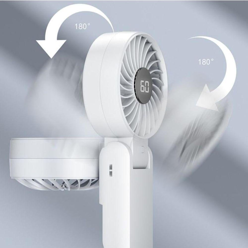 Ultra Silent Mini Portable Fan 5 Speed Foldable Fan Quiet Powerful Small Fan Dormitory Use